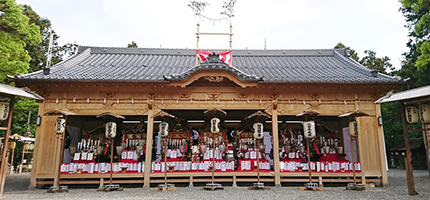 日吉神社　神輿殿（祭礼時）